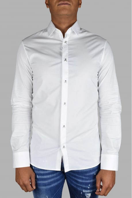 Philipp Plein Camisa LS Skull Blanco - Image 2