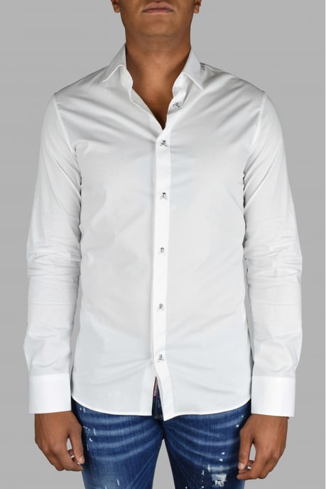 Philipp Plein Camisa LS Skull Blanco - Image 3