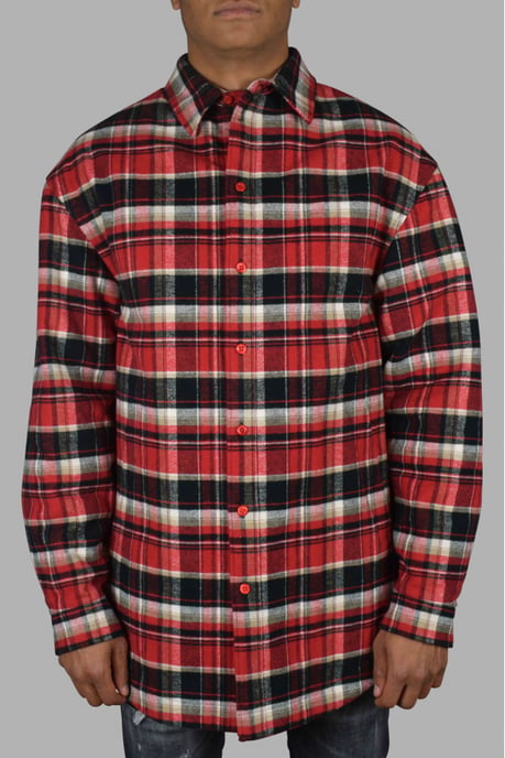 Balenciaga Camisa a cuadros Rojo - Image 2
