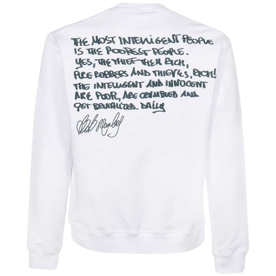 Sudadera blanca Cool Fit Bob Marley de Dsquared2 - Image 2