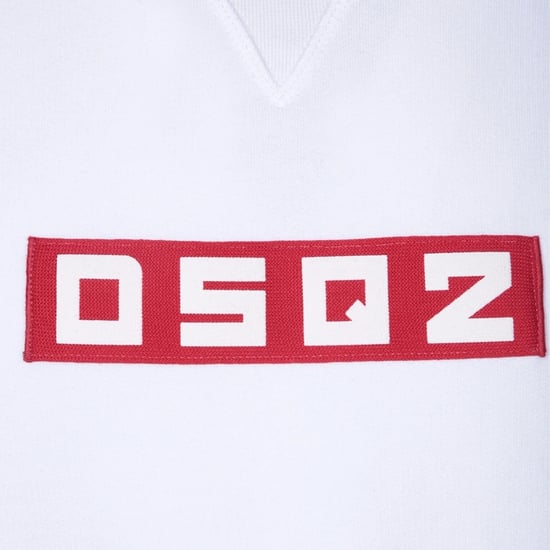 Dsquared2 Sudadera blanca con logo en bloque pequeño - Image 3