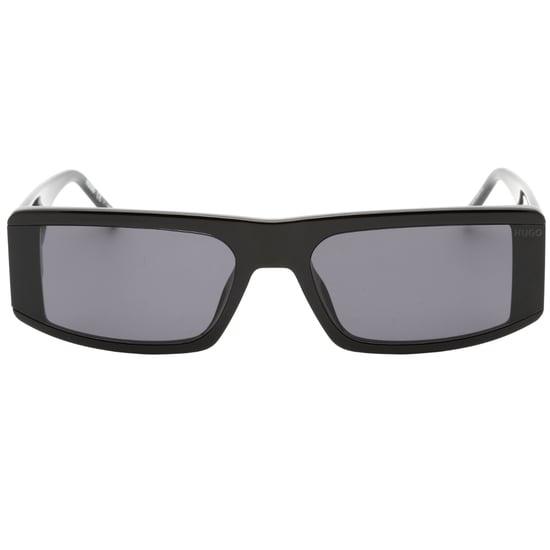 Gafas de sol negras con lentes rectangulares grises de Hugo Boss - Image 1