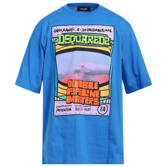 Dsquared2 Double Pipeline Masters Design Skater Fit camiseta azul - Image 1