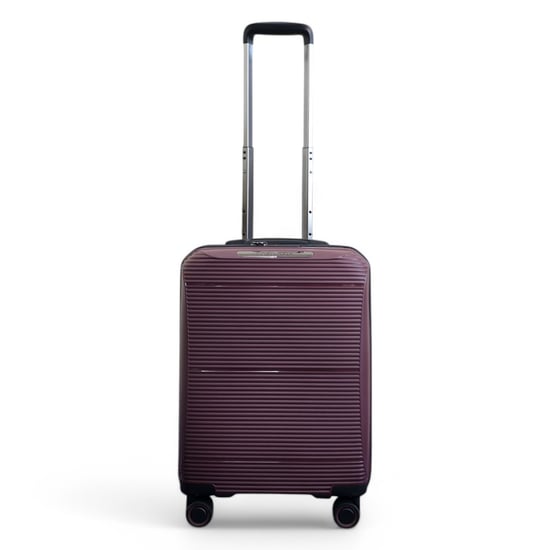 Maleta rígida expandible de polipropileno burdeos con 8 ruedas para viaje, vacaciones y cabina - Image 5