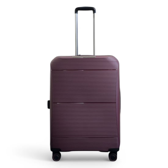 Maleta rígida expandible de polipropileno burdeos con 8 ruedas para viaje, vacaciones y cabina - Image 6