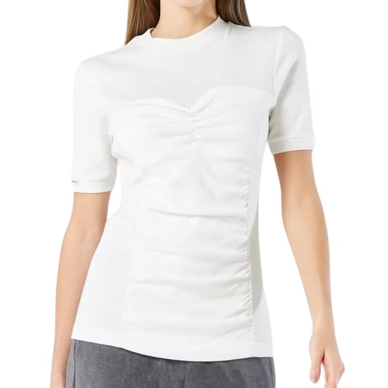 Camiseta deportiva blanca con frente arrugado de Nike - Image 1