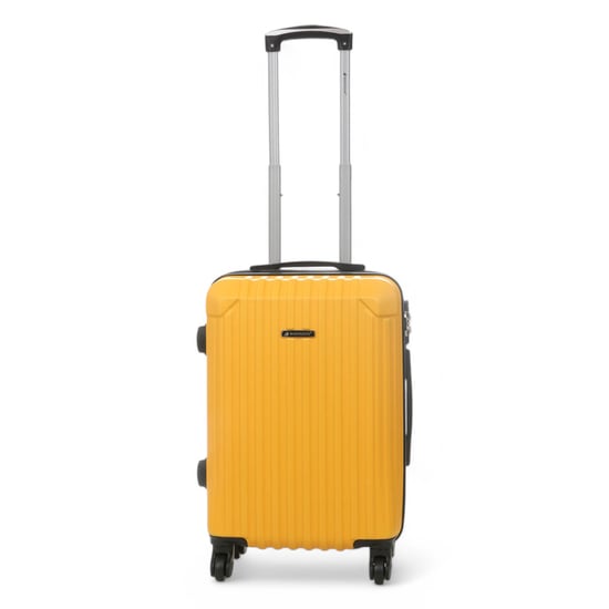 Maleta de cabina rígida de ABS amarilla con 8 ruedas para viaje - Image 5