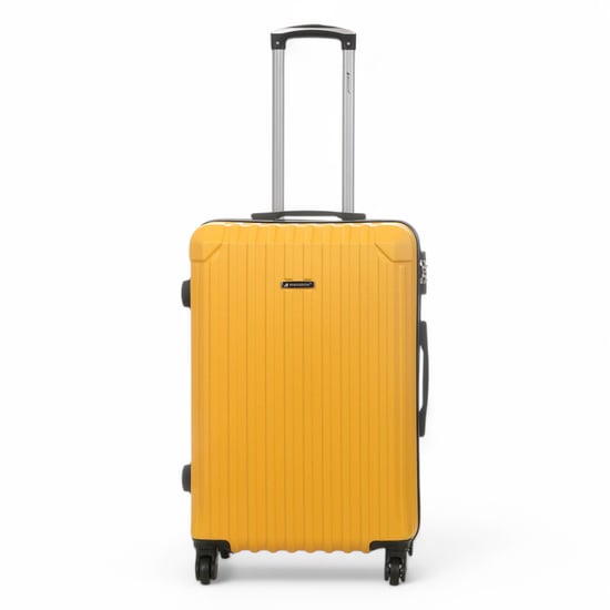 Maleta de cabina rígida de ABS amarilla con 8 ruedas para viaje - Image 6