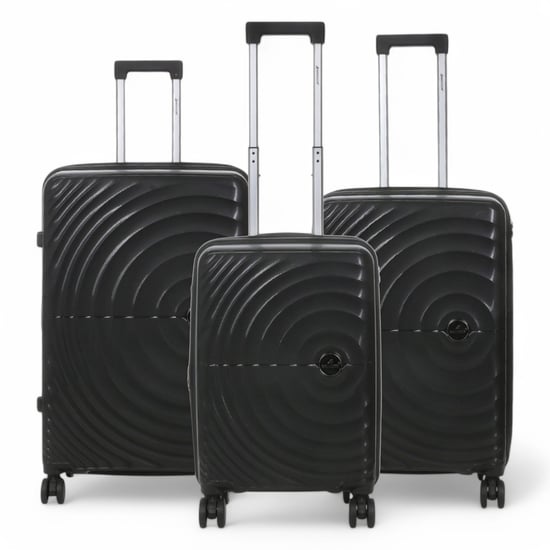 Maleta de cabina rígida expandible negra con 8 ruedas - Image 1