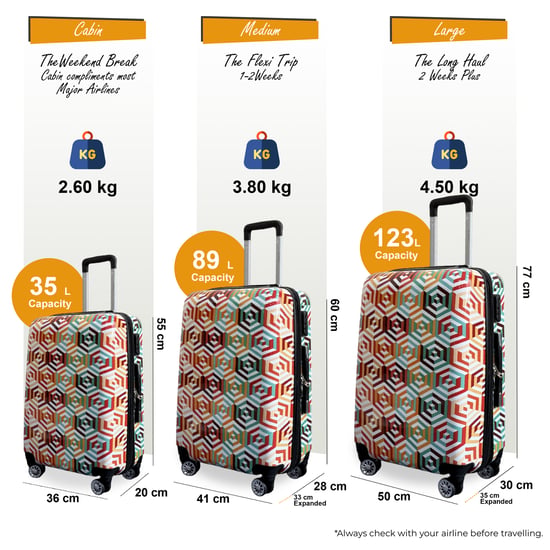 Maleta rígida expandible con estampado degradado de 8 ruedas y colores vibrantes - Image 2