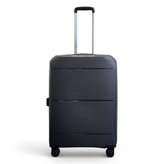 Maleta rígida expandible de polipropileno negro con 8 ruedas para viaje, vacaciones y cabina - Image 6