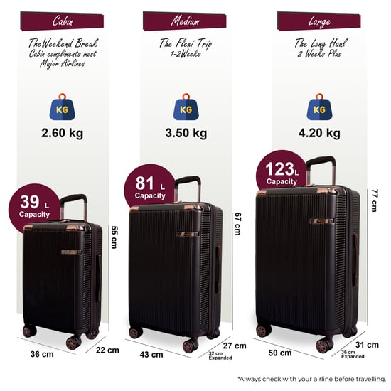 Maleta de cabina de viaje expandible de color marrón con carcasa rígida y 8 ruedas - Image 2