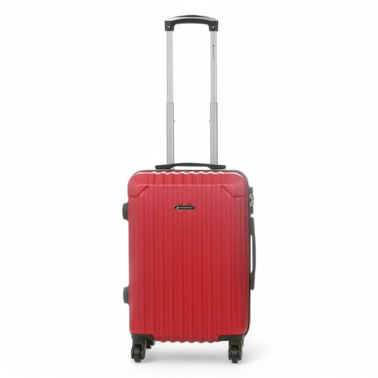 Maleta de cabina rígida de ABS roja con 8 ruedas para viaje - Image 5