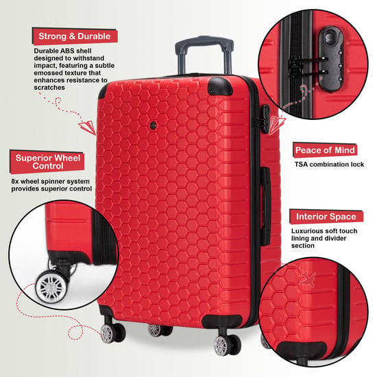 Maleta rígida expandible de ABS con 8 ruedas para viaje, vacaciones y cabina - Image 3