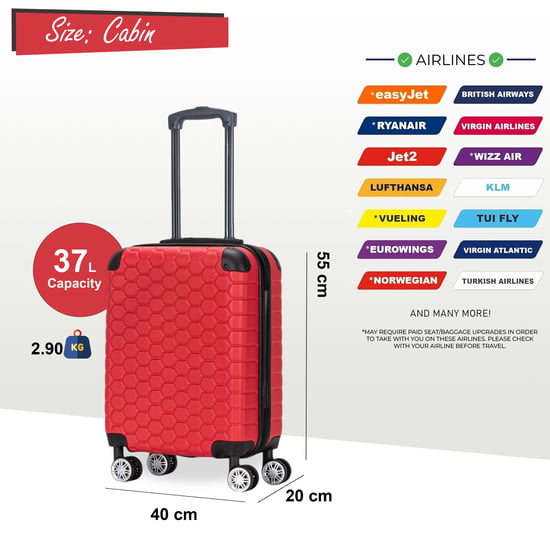Maleta rígida expandible de ABS con 8 ruedas para viaje, vacaciones y cabina - Image 4