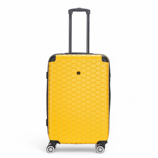 Maleta rígida expandible de ABS con 8 ruedas, color amarillo, para viaje, vacaciones - Image 6