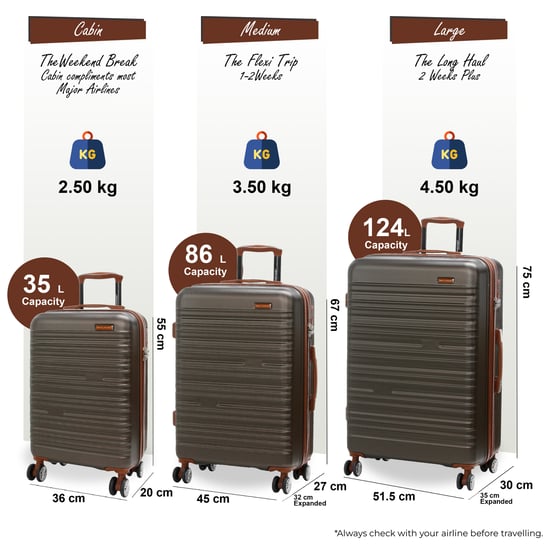 Maleta rígida expandible de ABS con 8 ruedas, color marrón café, resistente, para viajes y vacaciones - Image 2