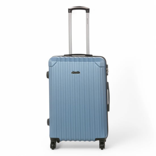 Maleta de cabina rígida de ABS azul con 8 ruedas para viaje - Image 6