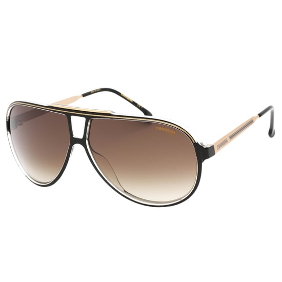 Gafas de sol Carrera con lentes degradados en marrón y detalle negro en dorado - Image 2
