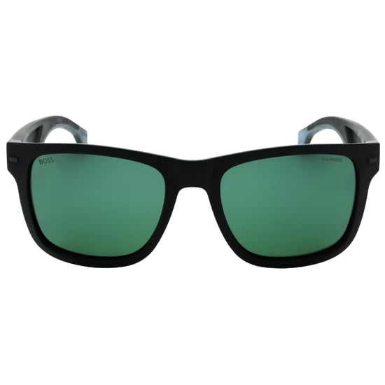 Gafas de sol negras mate con lentes HC OL polarizadas en verde Hugo Boss - Image 1