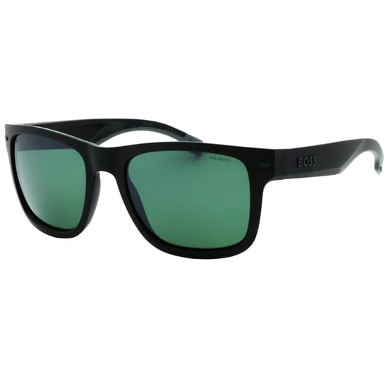 Gafas de sol negras mate con lentes HC OL polarizadas en verde Hugo Boss - Image 2