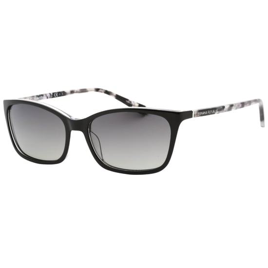 Gafas de sol estilo CRY en negro con lentes polarizadas SF grises de Banana Republic - Image 2