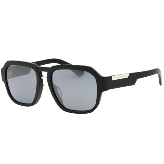 Dolce & Gabbana Gafas de sol negras mate con lentes gris plateado - Image 2