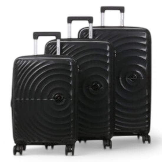 Maleta de cabina rígida expandible negra con 8 ruedas - Image 4