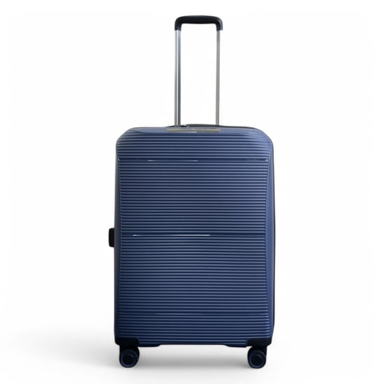 Maleta rígida expandible de polipropileno azul marino con 8 ruedas para viaje, vacaciones y cabina - Image 6