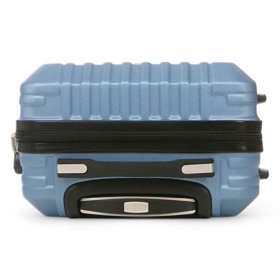 Maleta de viaje rígida de ABS azul con 8 ruedas - Image 4