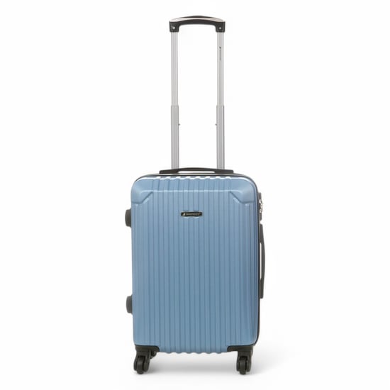 Maleta de viaje rígida de ABS azul con 8 ruedas - Image 6