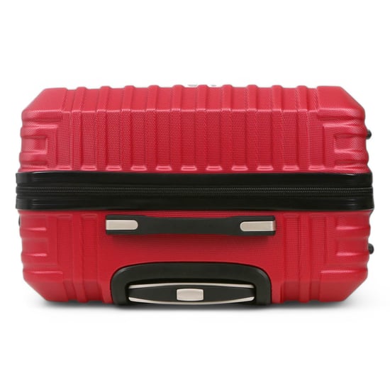 Maleta de viaje rígida de ABS roja con 8 ruedas - Image 4