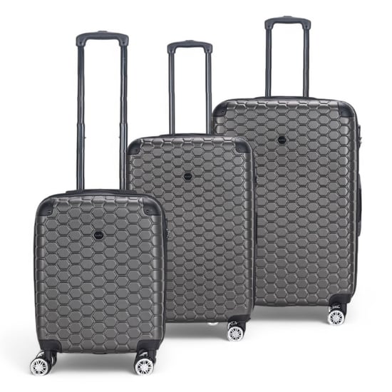 Maleta rígida expandible de ABS con 8 ruedas, color negro carbón, para viaje, vacaciones - Image 4
