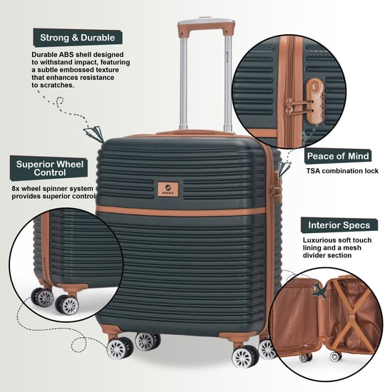 Maleta de cabina rígida de ABS resistente de 56 x 45 x 25 cm, apta para British Airways - Image 3