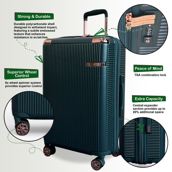 Maleta rígida de cabina de PC de 55 x 36 x 22 cm, apta para Easyjet y Ryanair. - Image 3