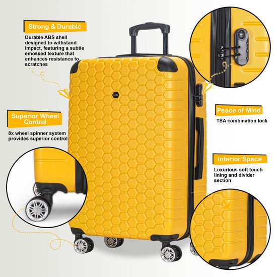 Maleta de cabina rígida ABS resistente de 55 x 40 x 20 cm. Apta para Easyjet y Ryanair. - Image 3