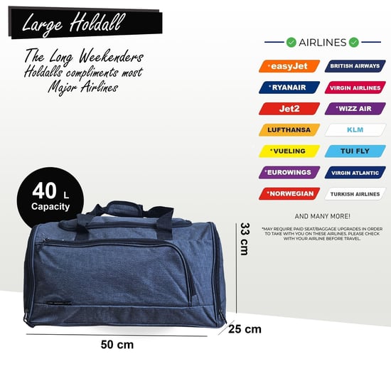 Bolsa de viaje grande tipo lona para fin de semana, para gimnasio, deportes y cabina - Image 2