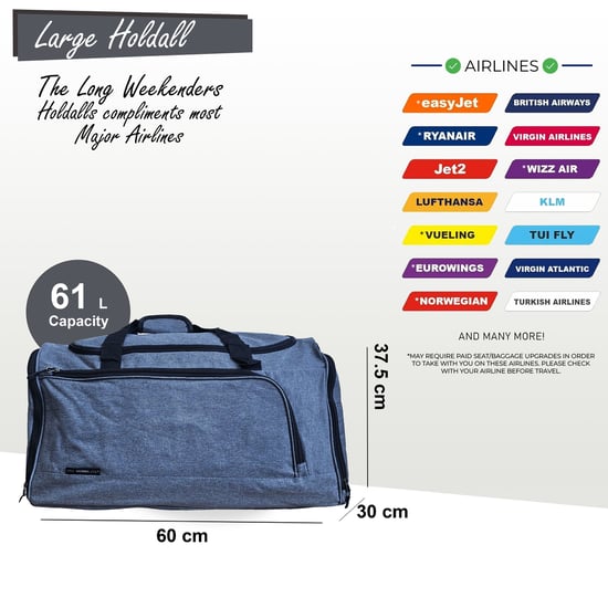 Bolsa de viaje extragrande tipo duffel para fin de semana, para llevar en el gimnasio o para deportes. - Image 2