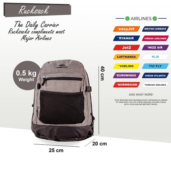 Mochila de cabina de 40 x 20 x 25 cm para Ryanair y Easy Jet. - Image 2