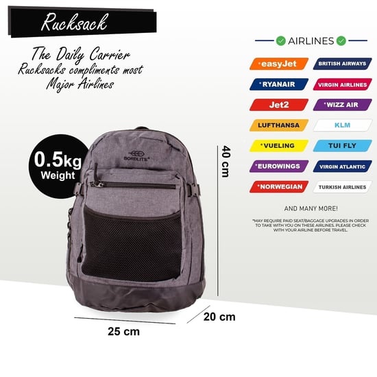 Mochila de cabina de 40 x 20 x 25 cm para Ryanair y Easy Jet. - Image 2