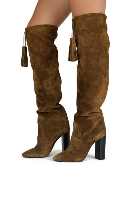 Saint Laurent Botas Meurice Marrón - Image 2