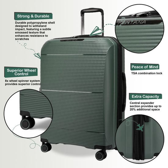 Maleta de cabina rígida expandible de PP de 55 x 39 x 24 cm. Apta para Easyjet y Ryanair. - Image 3