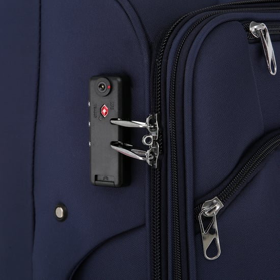 Maleta de carcasa blanda azul con 8 ruedas, equipaje de mano ligero TSA para viaje en cabina - Image 5