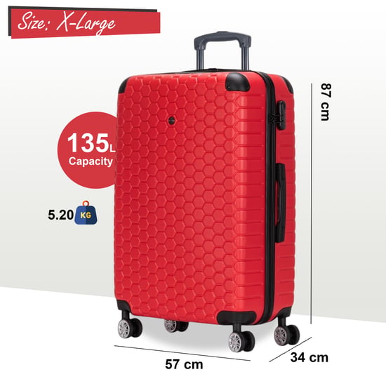 Maleta de viaje expandible extragrande de ABS con 8 ruedas y carcasa rígida - Image 2