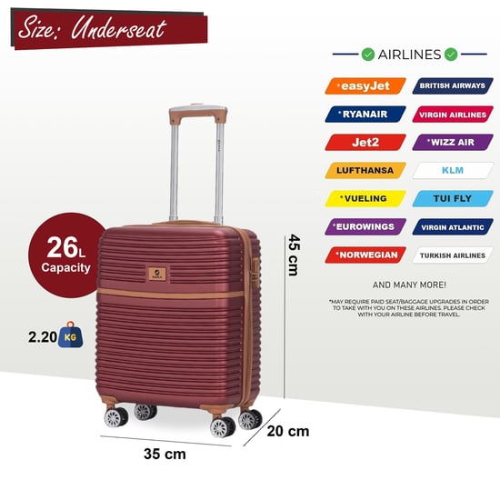 Maleta de cabina rígida ABS de 45 x 35 x 20 cm, apta para Easyjet - Image 2