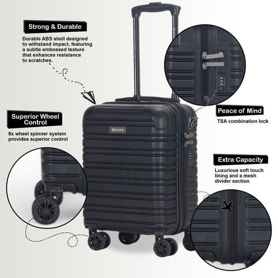 Maleta de cabina rígida ABS de 45 x 30 x 20 cm, apta para Wizz Air. - Image 3