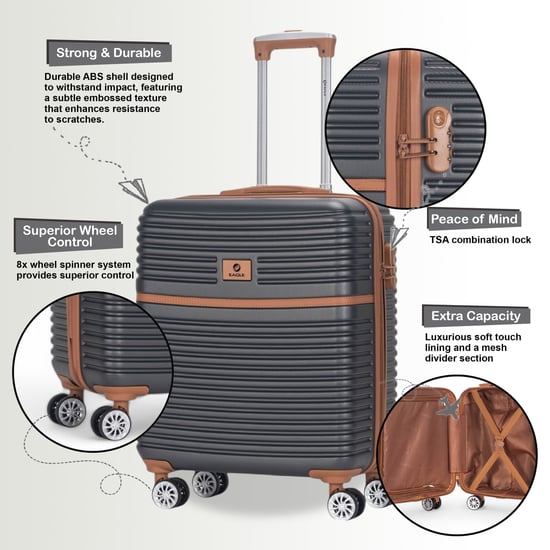 Maleta de cabina rígida ABS de 45 x 35 x 20 cm, apta para Easyjet - Image 3