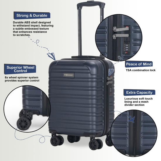 Maleta de cabina rígida ABS de 45 x 30 x 20 cm, apta para Wizz Air. - Image 3