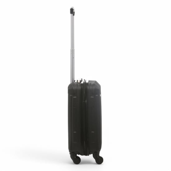 Maleta rígida de cabina de ABS negra con 8 ruedas y compartimento para equipaje de mano. - Image 5