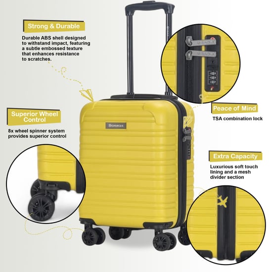 Maleta de cabina rígida ABS de 45 x 30 x 20 cm, apta para Wizz Air. - Image 3